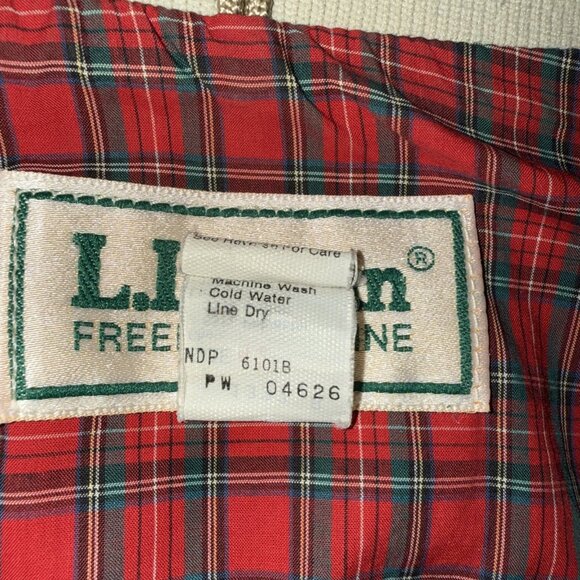 Vintage L.L. Bean Windbreaker Jacket Mens Size 42 Cream Zip Pockets - Picture 9 of 16